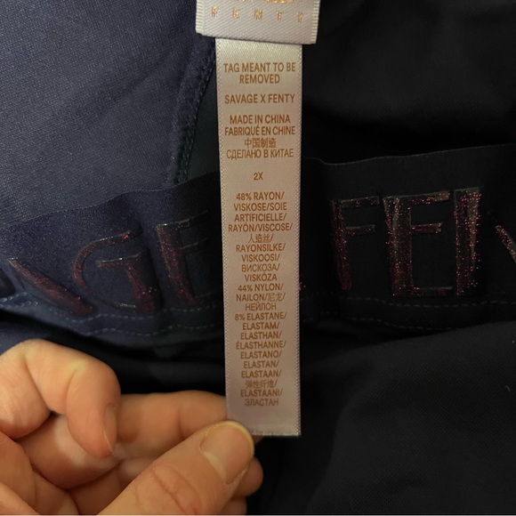 Savage x Fenty Navy Blue Forever Savage Legging Size 2X - Picture 6 of 8